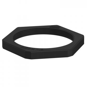 Contratuerca, rosca métrica, negro