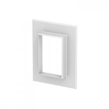 Moldura de pared de aluminio cerrada para canal 70110