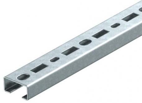 Perfil CML3518, ranura de 17 mm, FT, perforado 2000 | 35 | 18 | 1,25 | Acero | Galvanizado por inmersión en caliente | 
