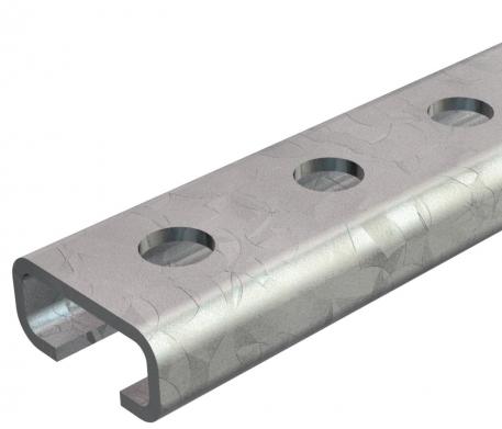 Perfil CL2712, ranura de 12 mm, perforado