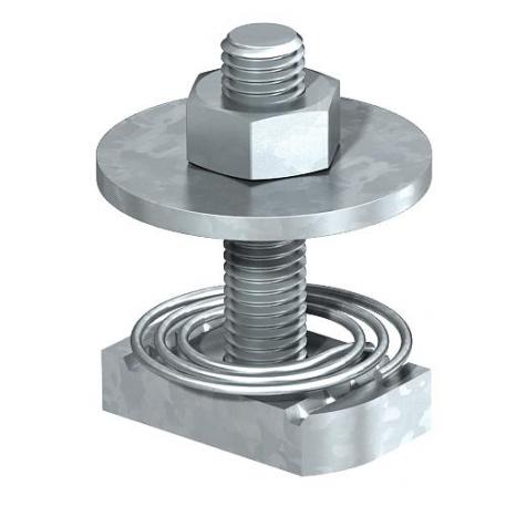 Tornillo de gancho con muelle A4 34,5 | 20 | 6 | M 8 x 30