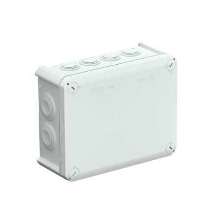 Caja de derivación T 160, con junta insertable 176x135x67 | 12 | IP66 | Gris claro, RAL 7035