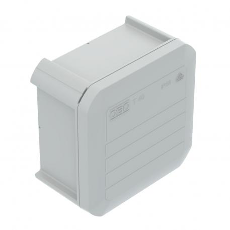 Caja de derivación T 40, ciega 77x77x46 |  | IP56 | Gris claro, RAL 7035