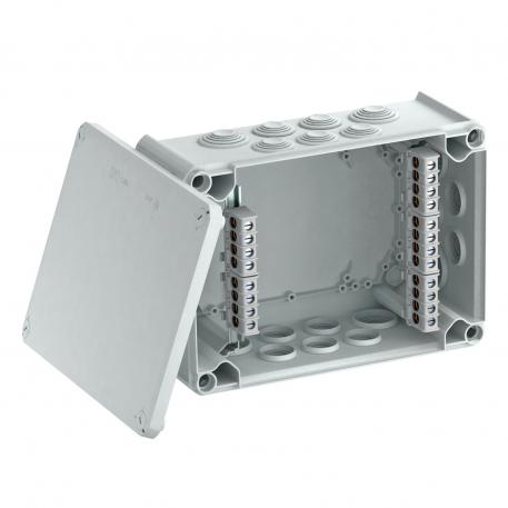 Caja de derivación T 350, junta insertable, regleta de bornes