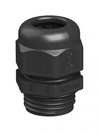 Prensaestopas, rosca métrica, negro  |  | M50 x 1,5 | no | Negro
