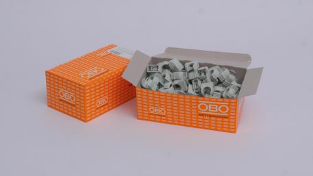 Abrazadera Quick, gris claro M20