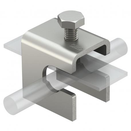 Borne de puesta a tierra adaptable para aceros de armadura  | FL30x5 x Rd8-14 | 