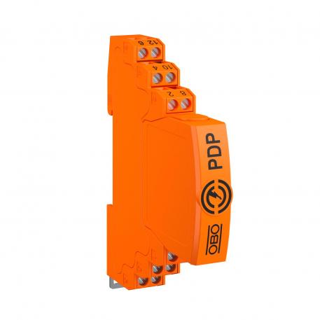 Protección enchufable de líneas de datos, 2 polos, puesta a tierra indirecta, 48 V  2 | Bipolar | 37 | 52 | Borne