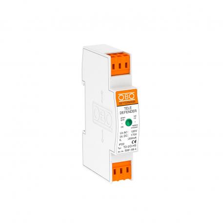 Dispositivo de protección combinado para sistemas RDSI y DSL