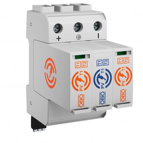 PV combination arrester 1,500 V with remote signalling

 3 | IP20