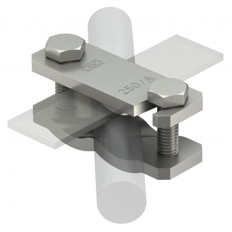 Conector en cruz con placa intermedia para Rd 8-10 mm A4