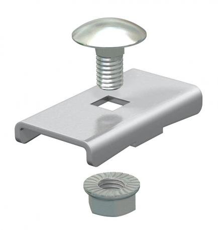 Pieza de sujeción LKS 40 A2 45 | Acero inoxidable 1.4301 | Pulido, con tratamiento posterior | 