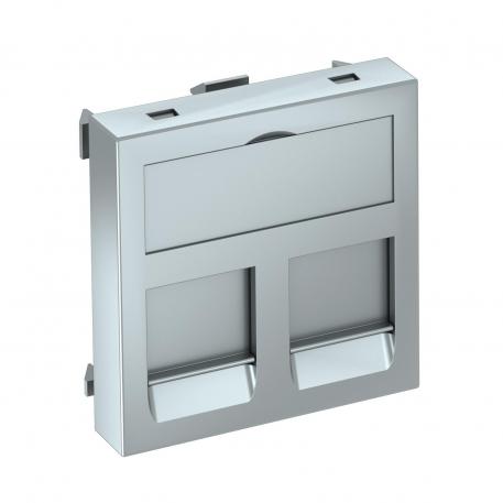 Soporte de datos, módulo 1, salida recta, tipo A sí | Aluminio lacado