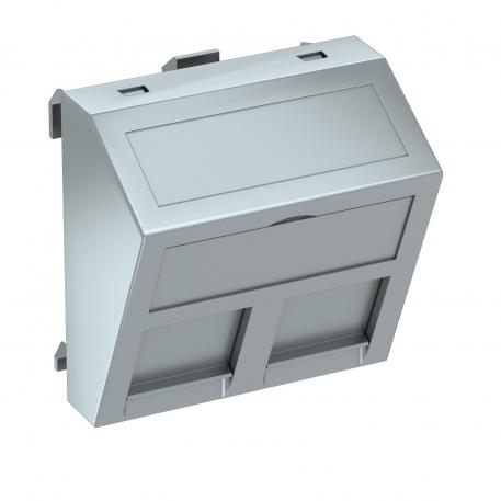 Soporte de datos, módulo 1, salida oblicua, tipo RM sí | Aluminio lacado