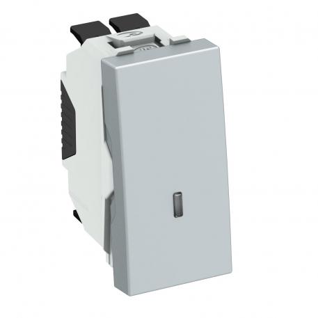 Conmutador selector con elemento LED, 1/2 módulo 22 | sí