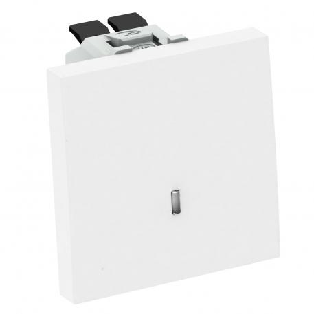 Conmutador selector con elemento LED, módulo 1/2
