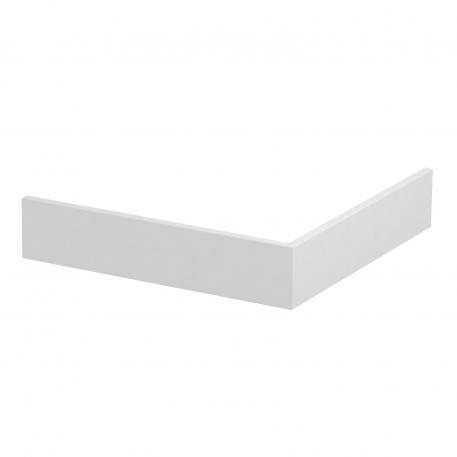 Tapa para ángulo exterior plástica, lisa 76,5 | blanco puro; RAL 9010