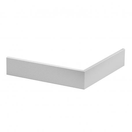 Tapa para ángulo exterior plástica, lisa 76,5 | Gris claro, RAL 7035