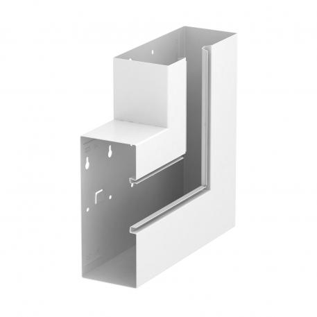 Ángulo plano, asimétrico, ascendente, para canal portamecanismos Rapid 80, tipo GS-A90210 210 | 90 | blanco puro; RAL 9010