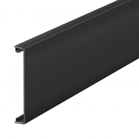 Tapa para canal plástica, lisa 2000 | negro intenso; RAL 9005