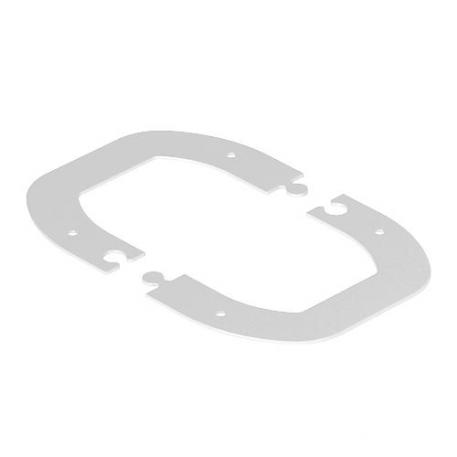 Embellecedor de techo para ISSDM45 187 | 137 | blanco puro; RAL 9010