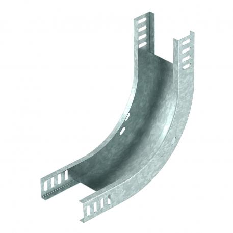 Curva vertical de 90°, ascendente 35 FT 100 | Acero | Galvanizado por inmersión en caliente | zinc