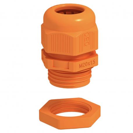 Prensaestopas con contratuercas  |  | M16 x 1,5 | no | naranja; RAL 2003