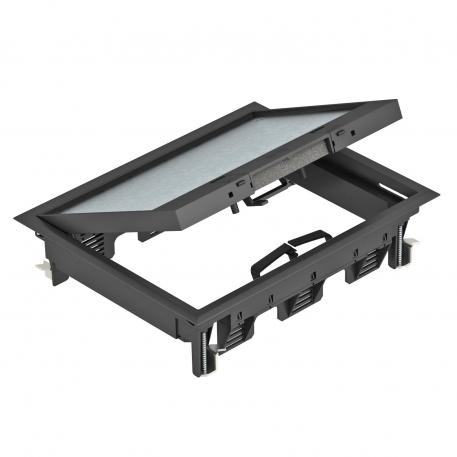 Conjunto portamecanismos GES6 con corredera deslizante 5 | 6 | negro grafito; RAL 9011