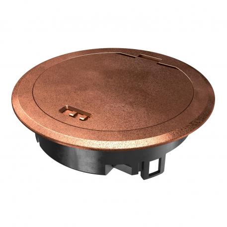 Tapa abatible con corredera deslizante, cobre viejo húmedo | Corredera deslizante | IP66 | hasta 3.000 N |  | Cinc colado a presión