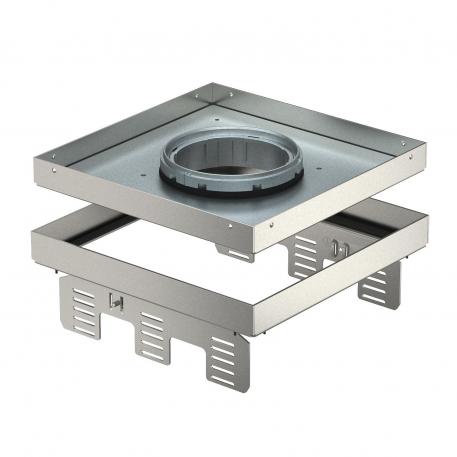 Conjunto de tapa y marco con altura regulable, desacoplable para tubo, RKFNUZD3, acero inoxidable