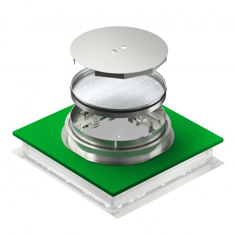 Conjunto de tapa y marco con altura regulable para registro, RKNUZD3, acero inoxidable 140 | 25 |  | R9